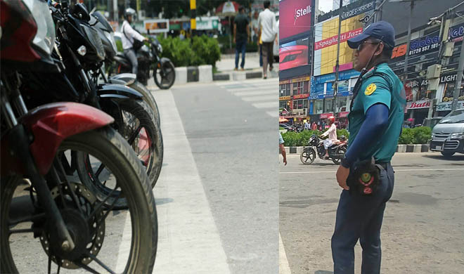 AI in traffic signal in BD, Auto case while crossing white spot