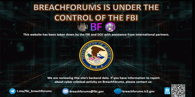 FBI seized BreachForums, including telegram channel