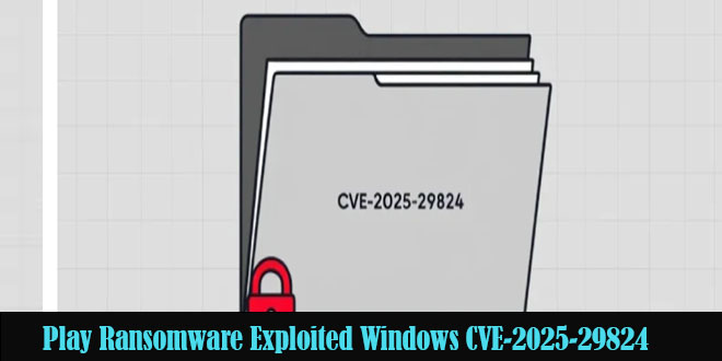 CVE-2025-29824  Play Ransomware Exploited Windows CVE-2025-29824 as Zero-Day