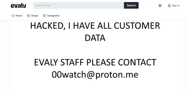 Evaly E-commerce Platform Allegedly Hacked