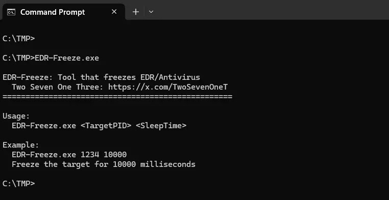 EDR-Freeze Tool