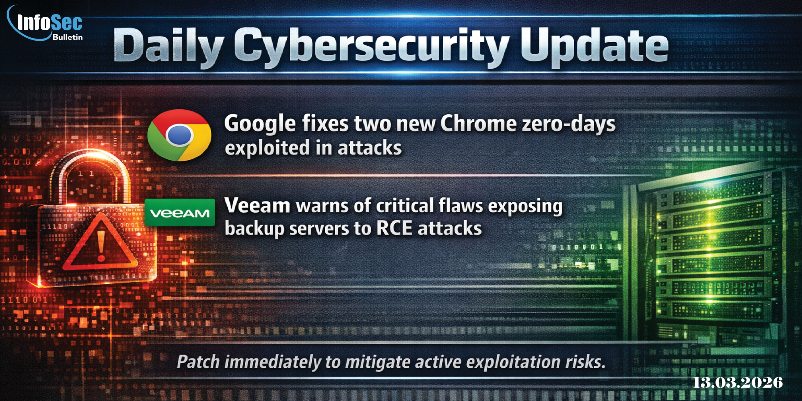 Daily Cyber security update for 13.03. 2026 - InfoSecBulletin