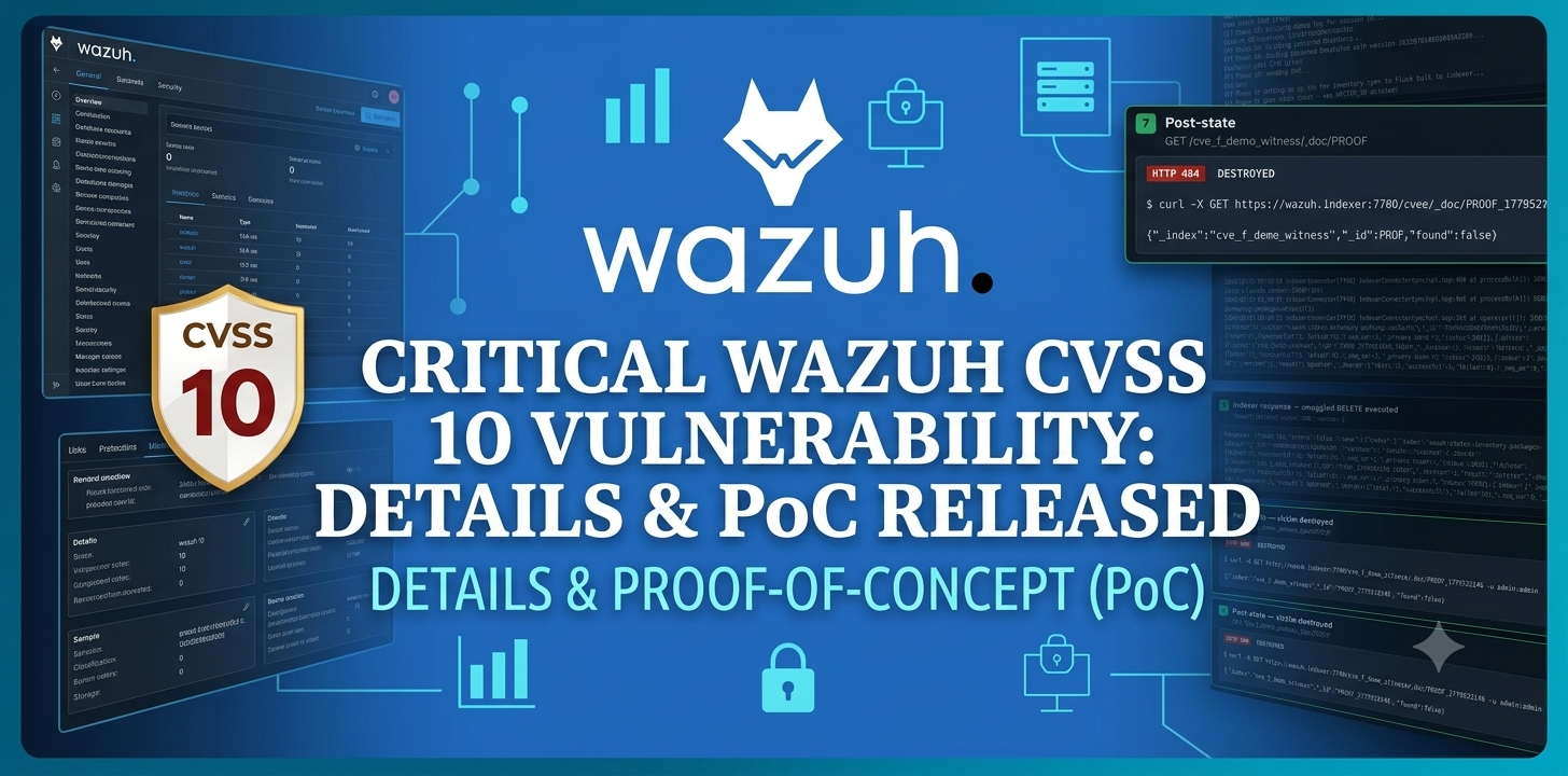 Critical Wazuh Vuln Enables Alert Tampering and Evidence Deletion