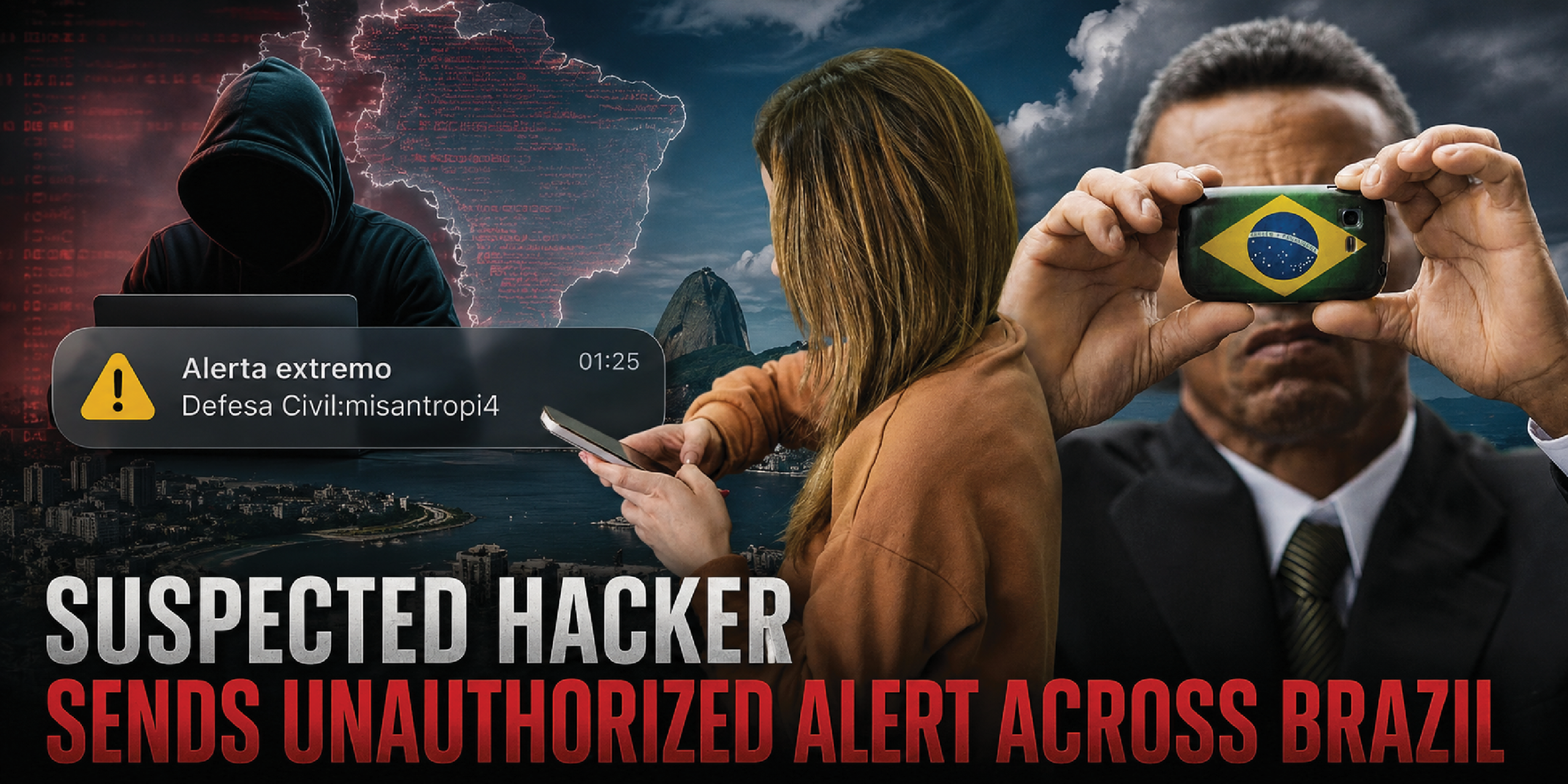 Hacker suspected of sending alerts across Brazil