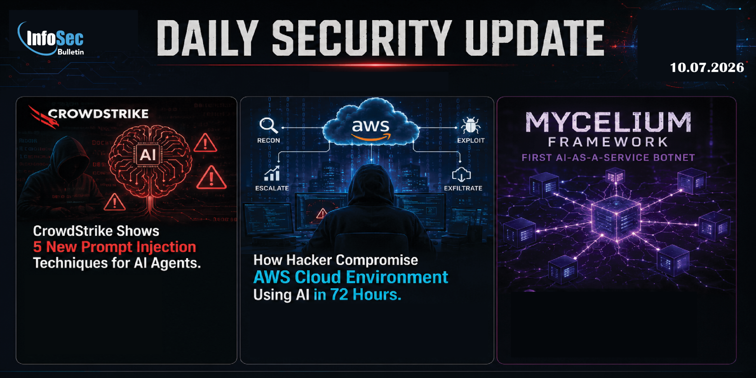 Daily Cyber security update for 10. 07. 2026