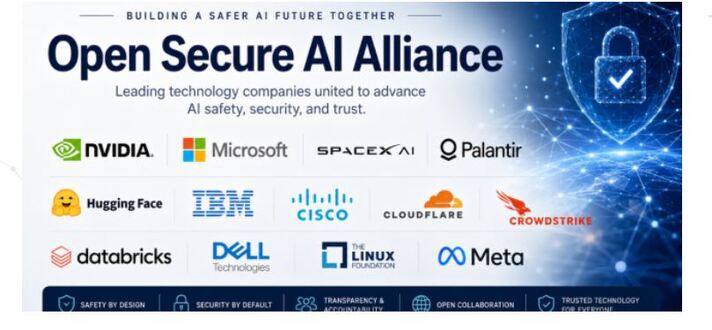Microsoft, NVIDIA and CrowdStrike Initiate Alliance for Open-Source AI Security