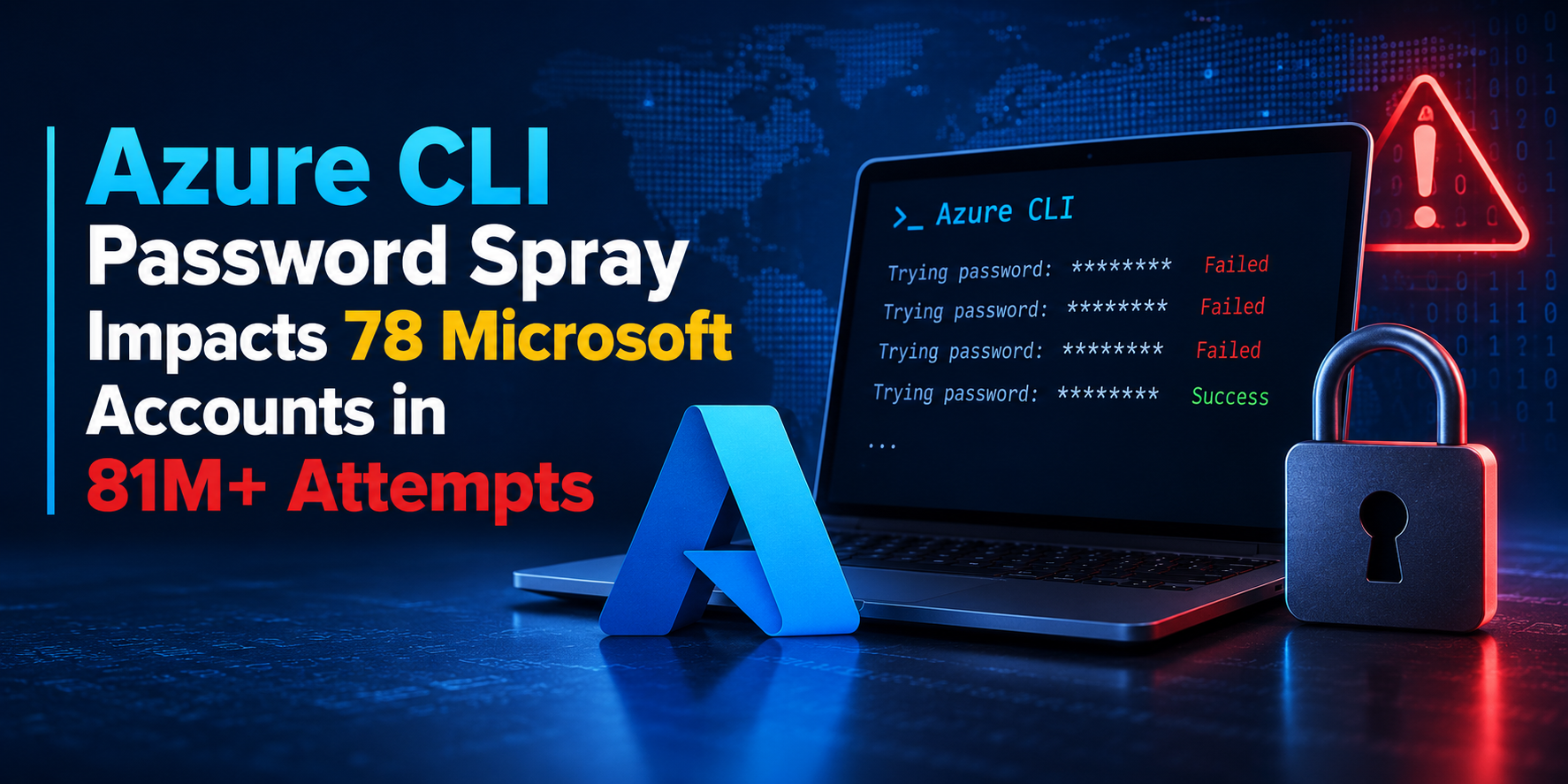 Azure CLI Password Spray Impacts 78 Microsoft Accounts in 81M+ Attempts