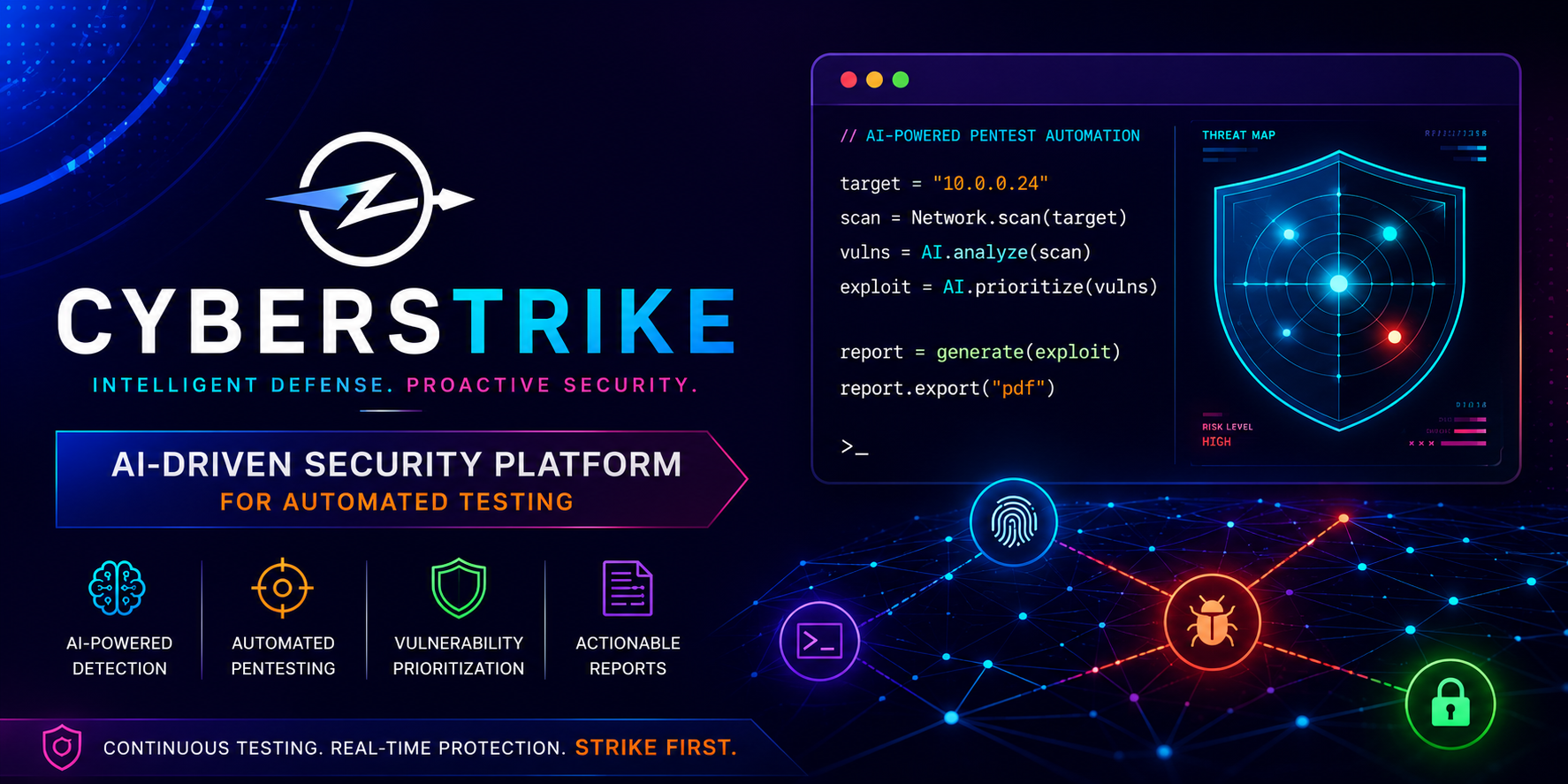 “CyberStrike” AI-Driven Security Platform for Automated Testing