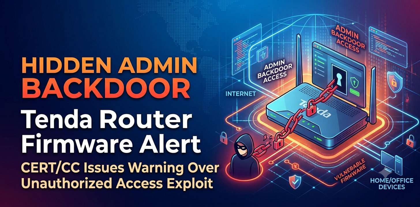 CERT/CC Alerts to Hidden Admin Backdoor in Tenda Router Firmware