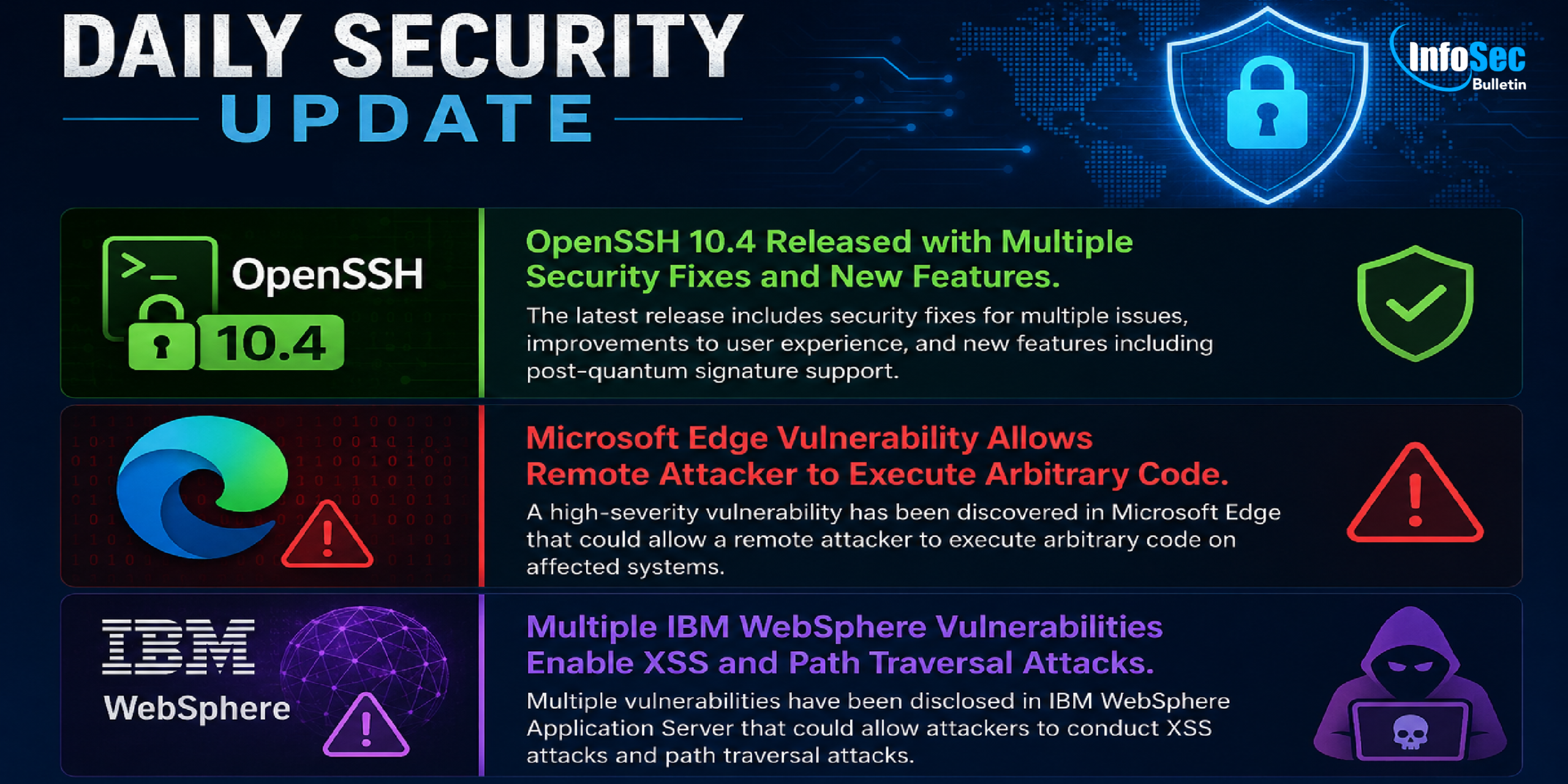 Daily Cyber security update for 6. 07. 2026
