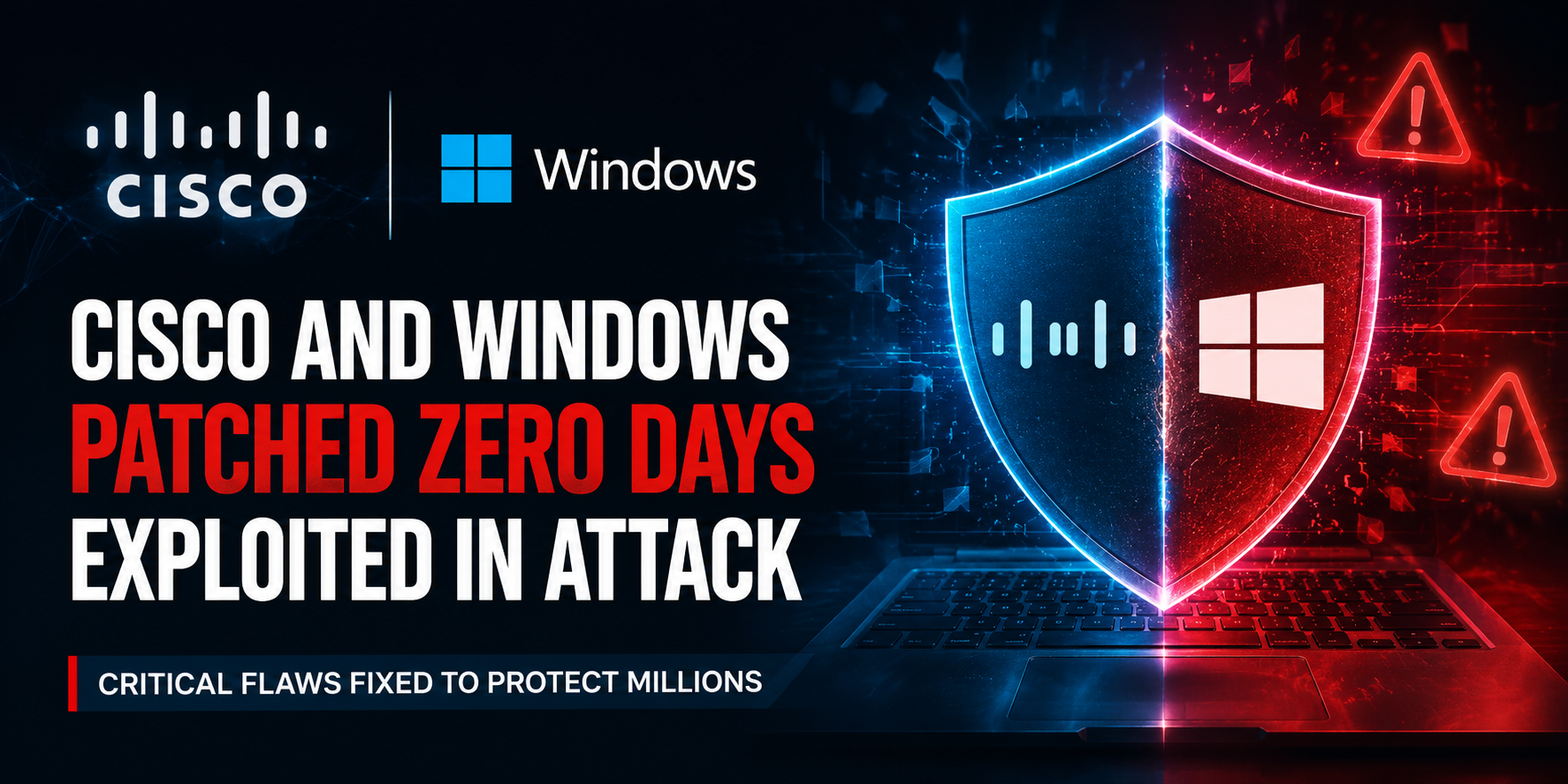 CVE-2026-20349, CVE-2026-68820  Cisco and Windows patched zero days exploited in attack
