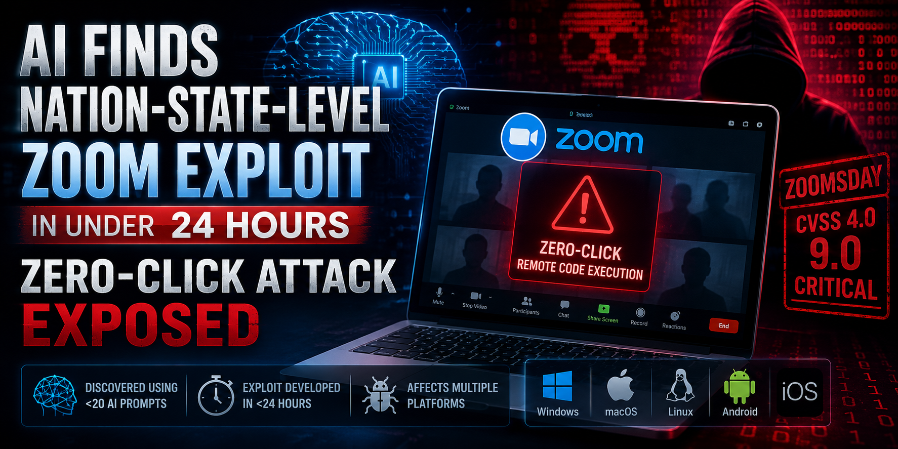 AI Finds Nation-State-Level Zoom Flaw in Under 24 Hours, Zero-Click Attack Exposed