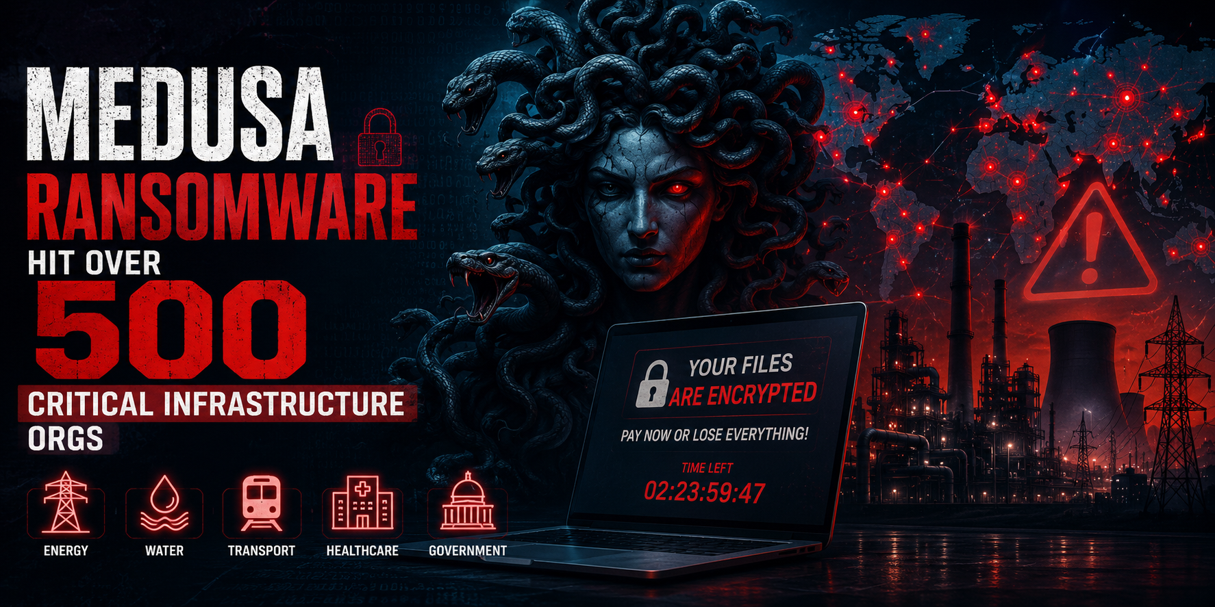 500+ critical infrastructure hit by Medusa ransomware