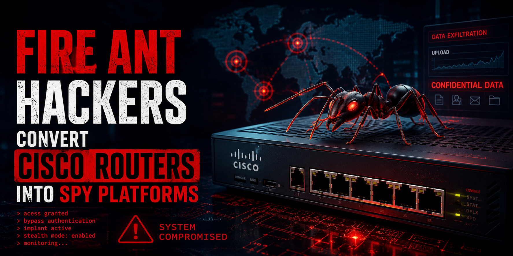 Fire Ant hackers convert Cisco routers into spy platforms