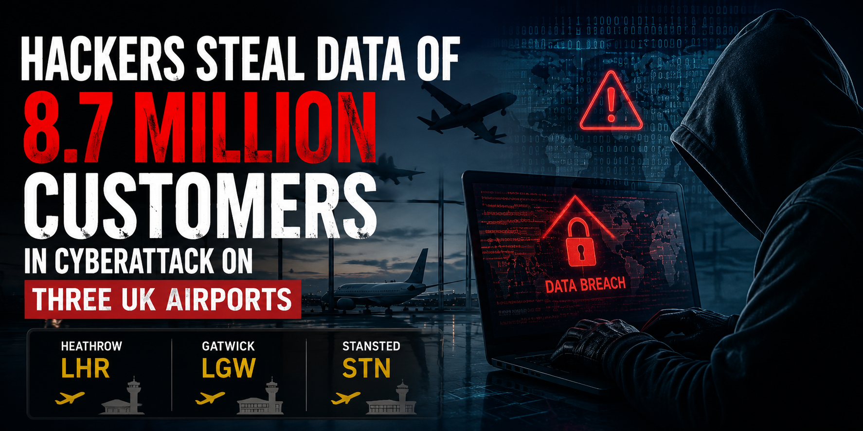 8.7 Million Customers data exposed from 3 Airports 