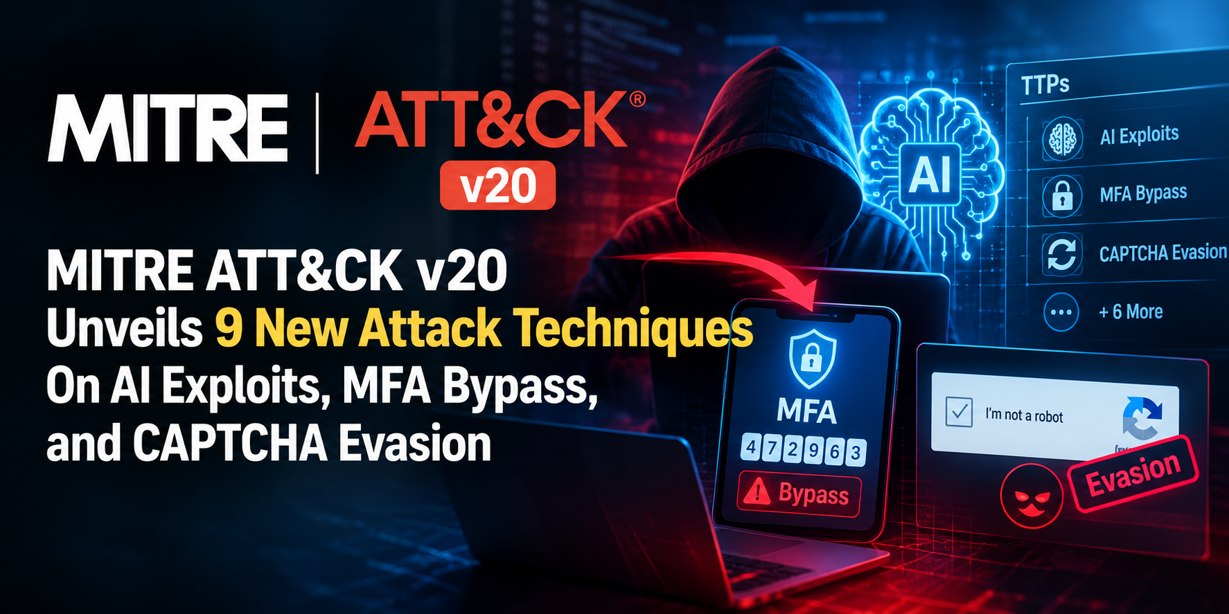 MITRE ATT&CK v20 Unveils 9 New Attack Techniques On AI Exploits, MFA Bypass, and CAPTCHA Evasion