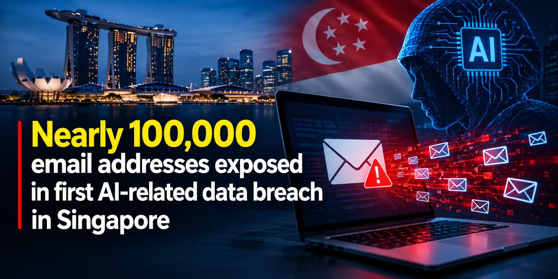 Nearly 100,000 email addresses exposed in first AI-related data breach in Singapore