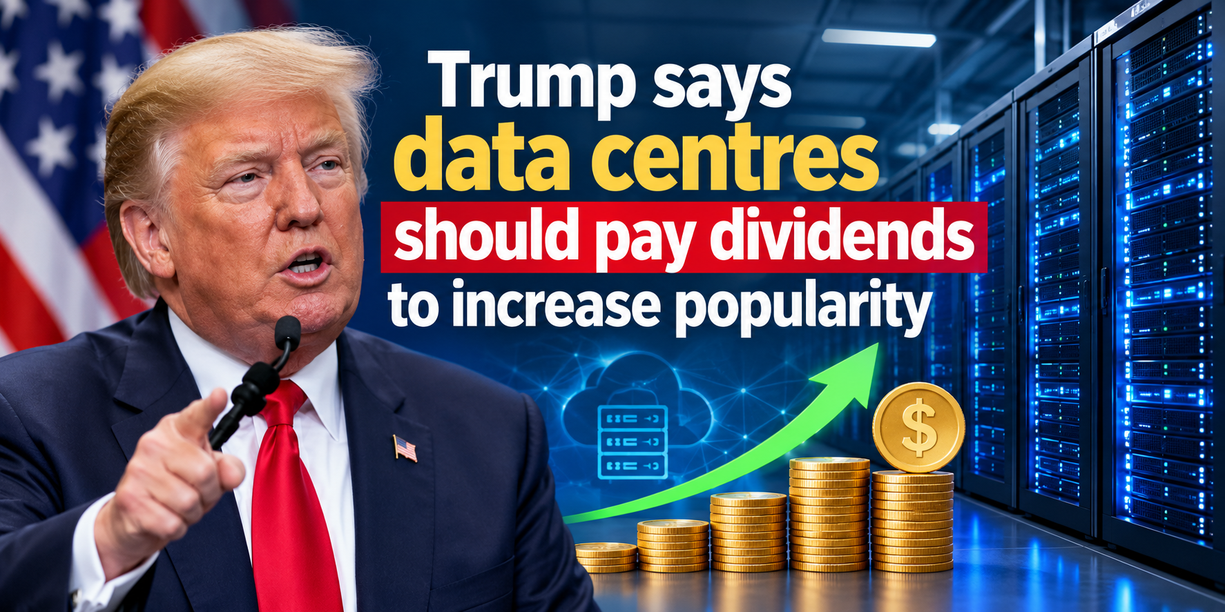 Trump says data centres should pay dividends to local community